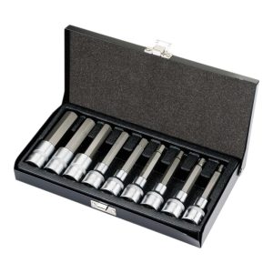 Комплект вложки 1/2" инбус 9 части sw5 - sw19 удължени, Retta