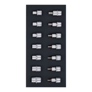 К-т вложки 1/2" e-торкс в подложка, 14 ч, Retta