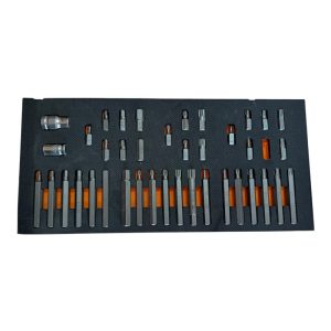 К-т накрайници 3/8" в подложка, различни, 40 ч, Retta