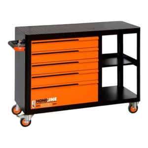 Инструментална количка с 5 чекмеджета и плот 850х1130х450, Retta