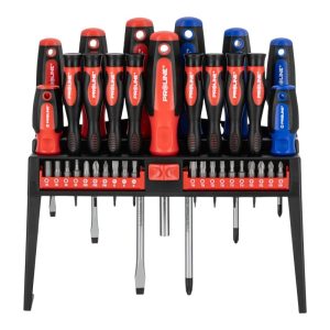 К-кт отвертки + накрайници, 37 части, Proline